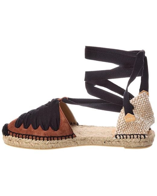 Castaner Metallic Kiva Suede Sandal