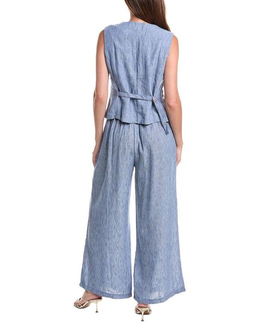 ANNA KAY Blue 2Pc New York Top & Pant Set
