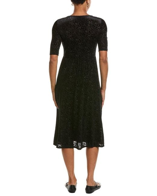 Johnny Was Black Tova Helena Midi Dress