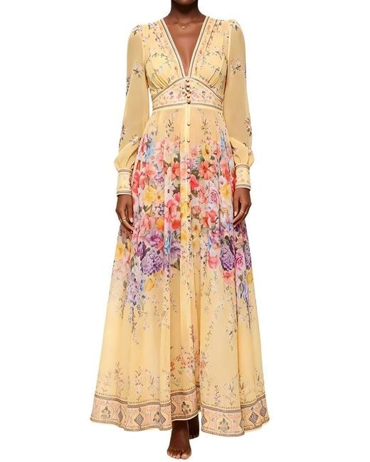 Linda Charm Natural Maxi Dress