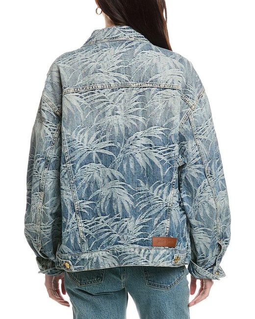 Palm Angels Blue Casual Jacket