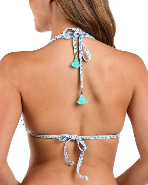 La Blanca Blue Riviera Halter Bra