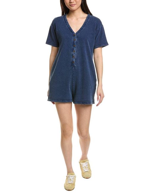 Z Supply Blue Enid Romper
