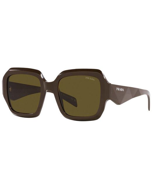 Prada Green Pr28zsf 54mm Sunglasses