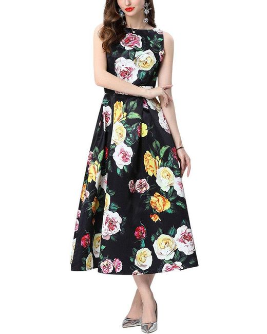 CHARLOTTE GREEN White Elaine Midi Dress