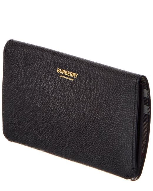 Burberry Black Leather Card Holder