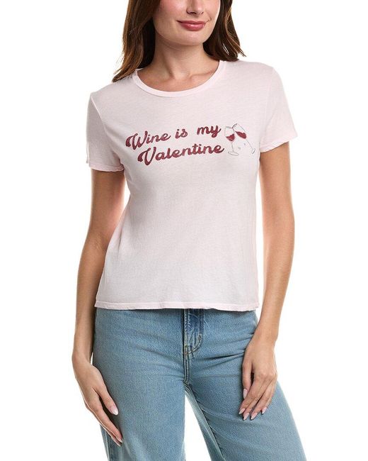 Project Social T Blue Wine Is My Valentine T-Shirt