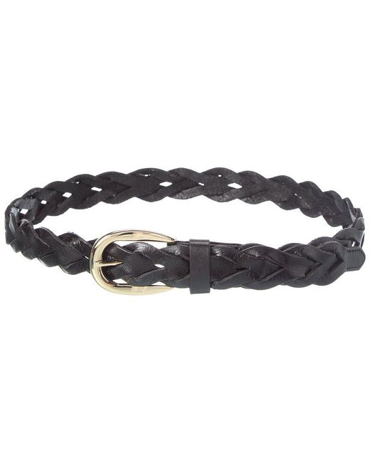 Madewell Blue Leather Braided Belt