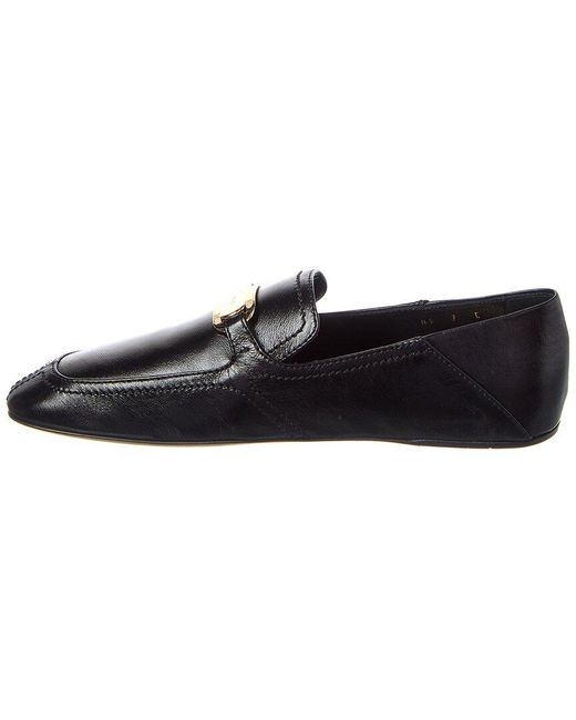 Ferragamo Black New Vara Buckle Leather Loafer