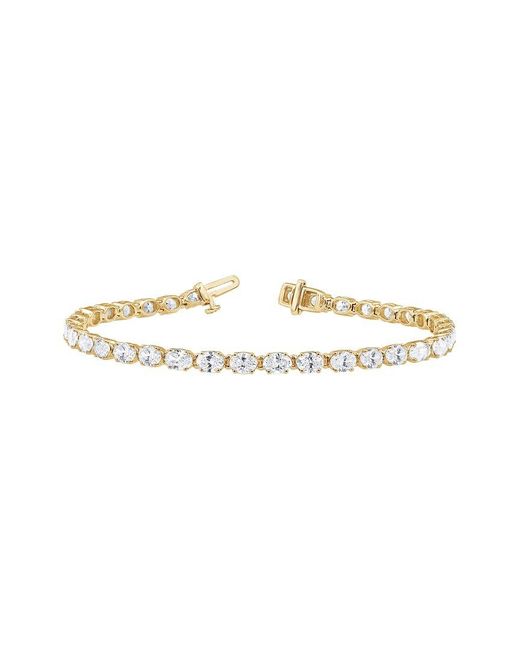 Lab Grown Diamonds Metallic 14K 7.05 Ct. Tw. Lab Grown Diamond Bracelet