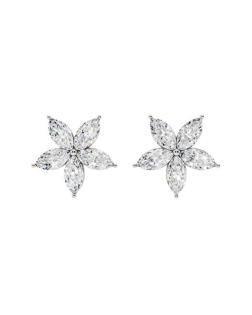 Sabrina Designs Lab Grown Diamonds Metallic 14K 3.24 Ct. Tw. Lab-Grown Diamond Stud Earring