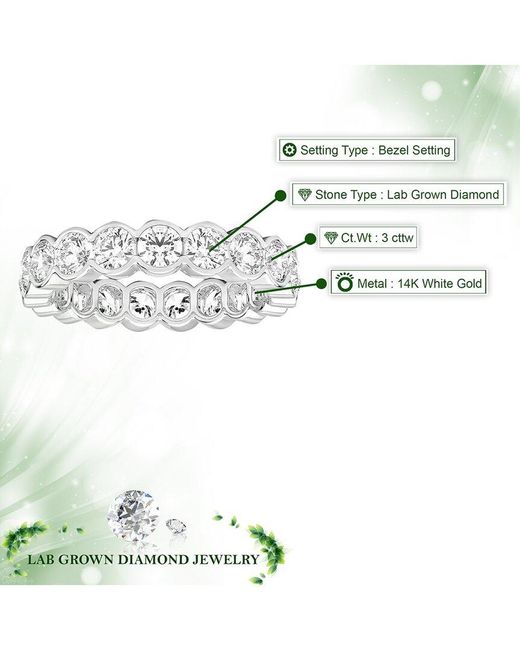 Amairah White 14K 3.00 Ct. Tw. Lab-Grown Diamond Eternity Ring