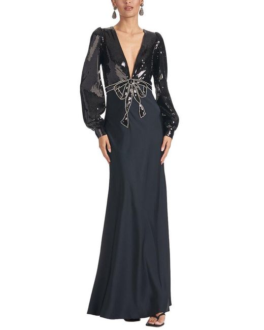 Sachin & Babi Black Lane Gown