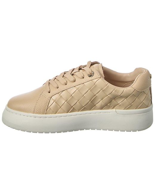Dune Natural Emmee Leather Sneaker