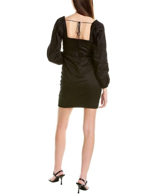 Nicole Miller Black Metal Sweetheart Mini Dress