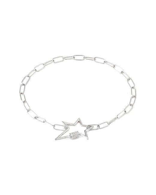 Diamond Select Cuts White 0.09 Ct. Tw. Diamond Star Bracelet