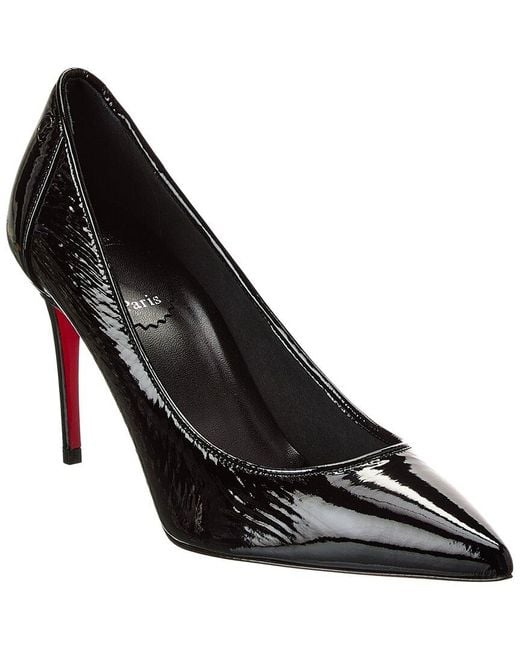 Christian Louboutin Black Sporty Kate 85 Patent Pump