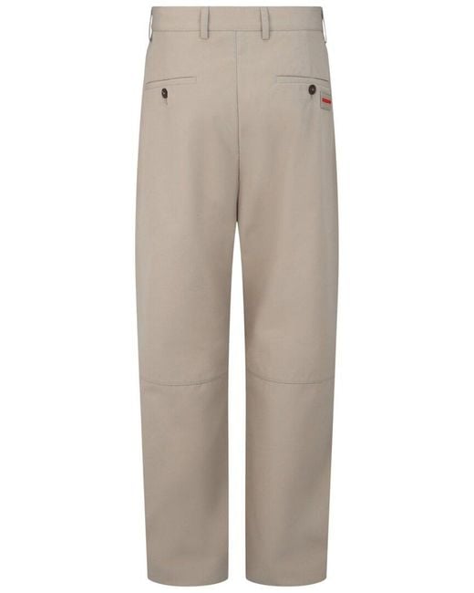 Ferragamo Natural Wide Leg Trouser for men