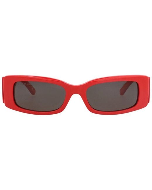 Balenciaga Red 56Mm Sunglasses