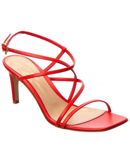 Gianvito Rossi Pink Manilla 70 Leather Sandal