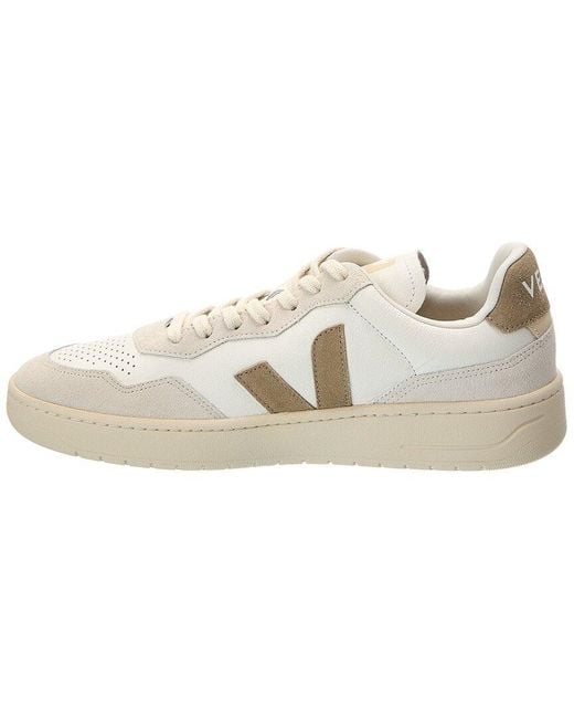 Veja White Leather & Suede Sneaker for men