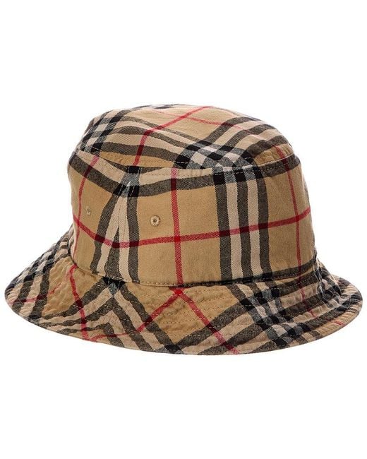 Burberry Brown Classic Bucket Hat for men