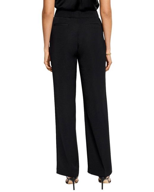 NIC+ZOE Black Eliot Wide Leg Social Trouser
