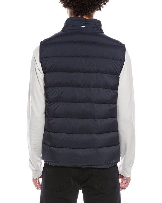 Herno Blue Puffer Down Vest for men