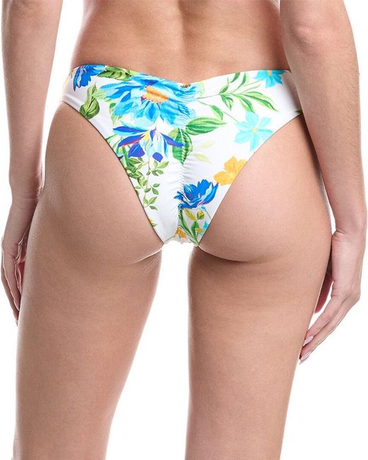 PQ Swim Blue Basic Ruched Teeny Bottom