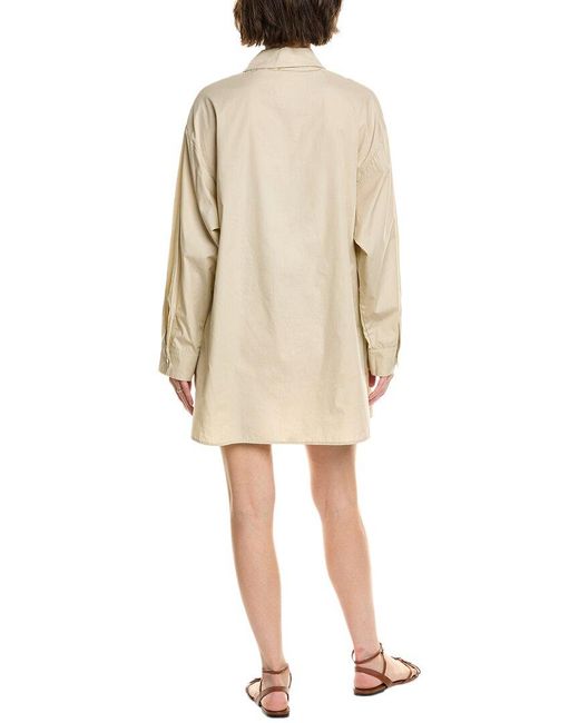 Enza Costa Natural Poplin Caftan