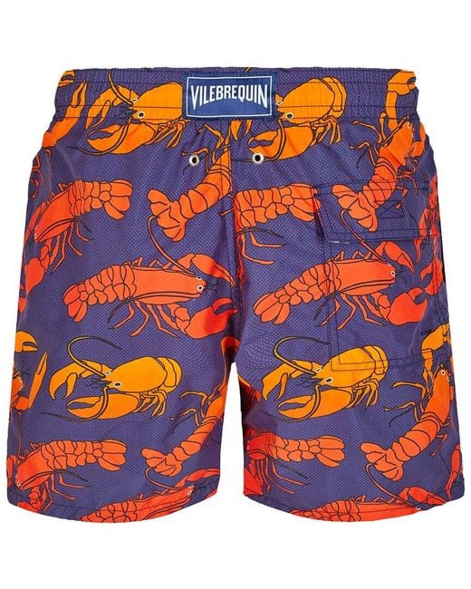Vilebrequin Orange Geckos Swim Short for men