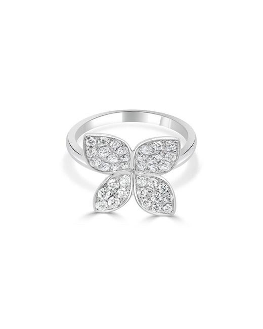 Sabrina Designs White 14K 0.62 Ct. Tw. Diamond Flower Ring