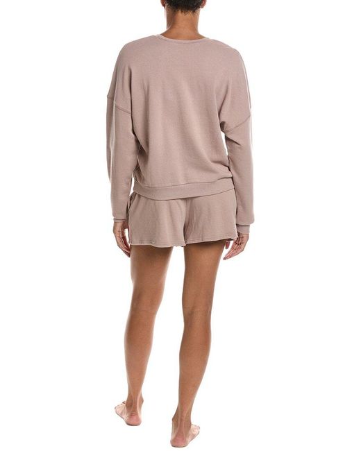 Honeydew Intimates Pink 2Pc Weekend Club Shortie Set