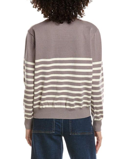 Madison Miles Gray Crewneck Sweater