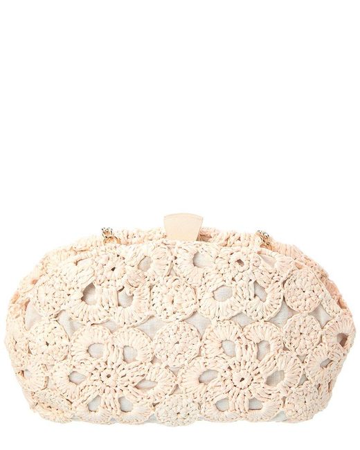 Rafe New York Natural Aya Raffia Clutch