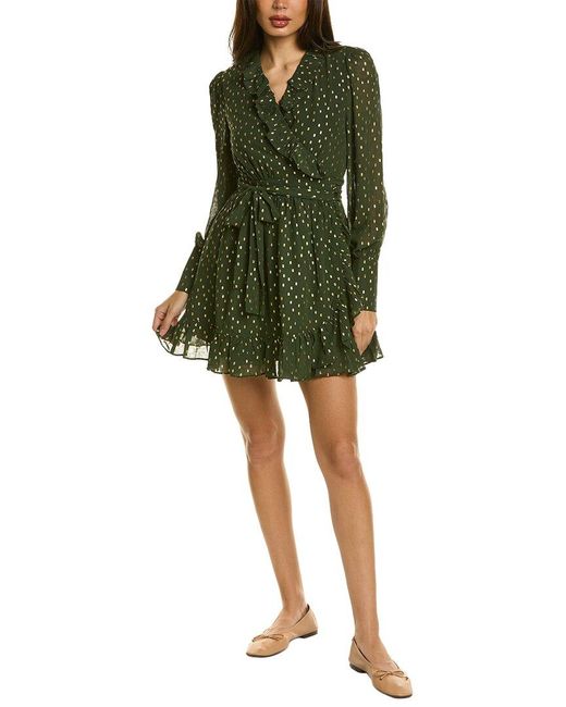 Harper Green Wrap Dress