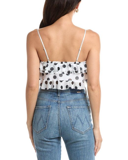 AFRM Black Koin Ruffle Top