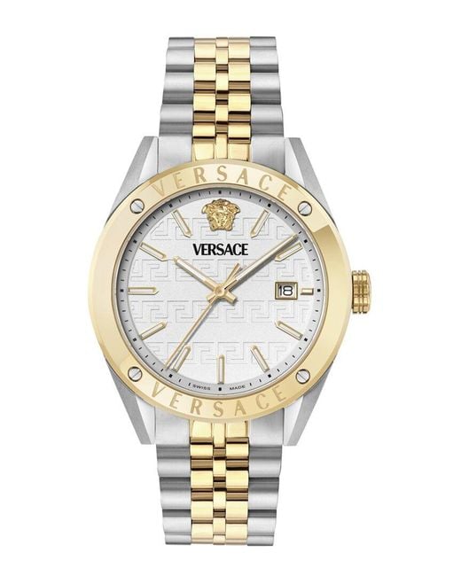 Versace Metallic Athletic Watch for men