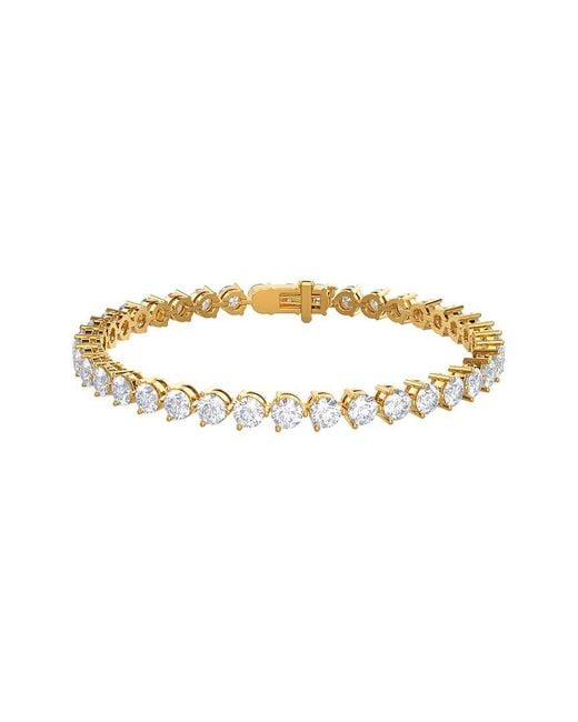 Lab Grown Diamonds Metallic 14K 7.00 Ct. Tw. Lab-Grown Diamond Tennis Bracelet