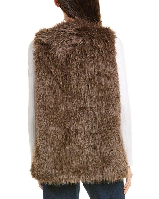 Surell Brown Shaggy Vest