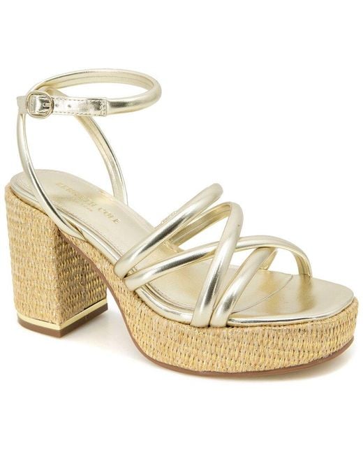 Kenneth Cole Metallic Daphne Platform Sandal