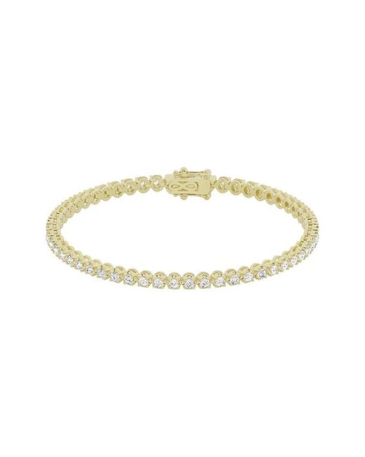 Lab Grown Diamonds Metallic 14K 2.00 Ct. Tw. Lab Grown Diamond Tennis Bracelet
