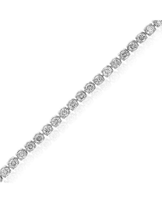Amairah White 14K 3.00 Ct. Tw. Lab-Grown Diamond Tennis Bracelet