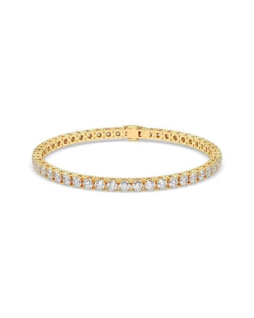 Lab Grown Diamonds Metallic 14K 7.00 Ct. Tw. Lab-Grown Diamond Bracelet