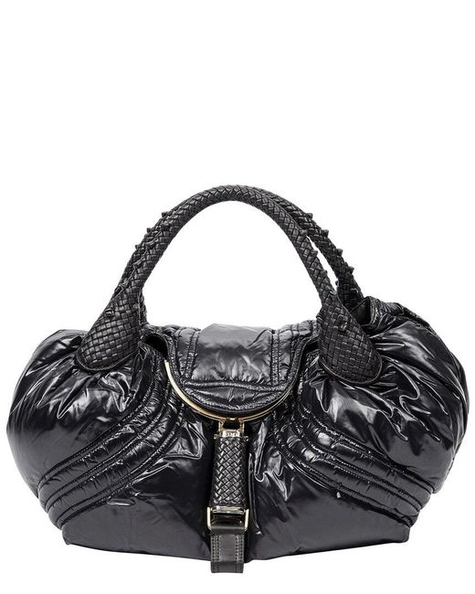 Fendi Black X Moncler Limited Edition Tufted Nylon Bag