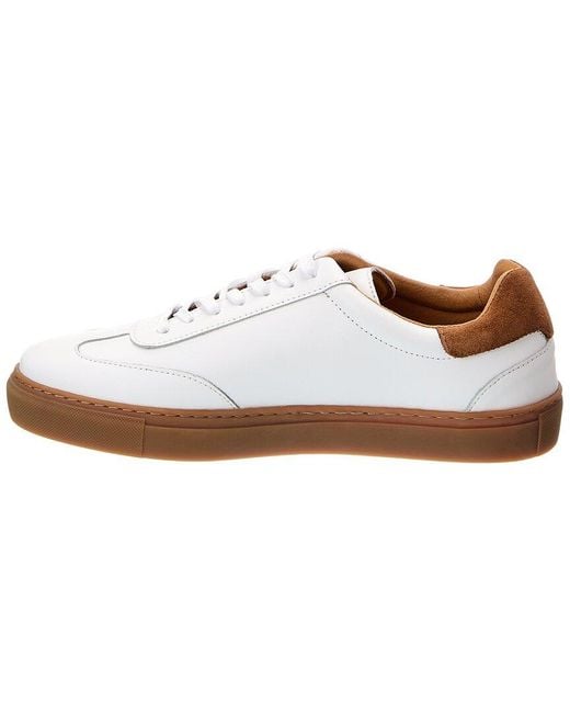 Bruno Magli White Ryan Leather Sneaker for men