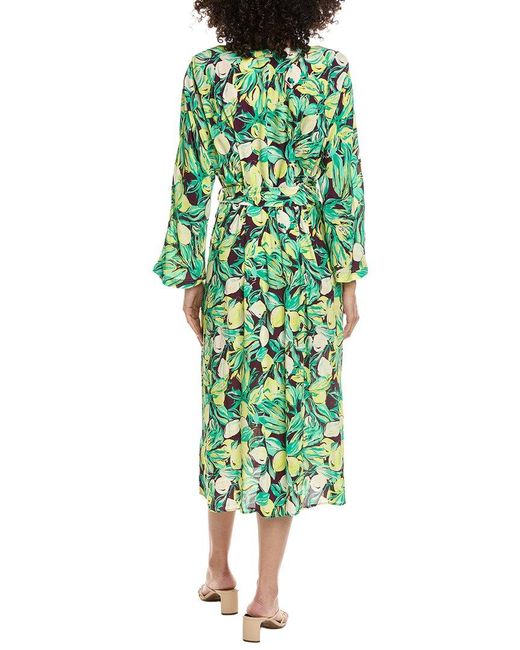 Pom Green Midi Dress