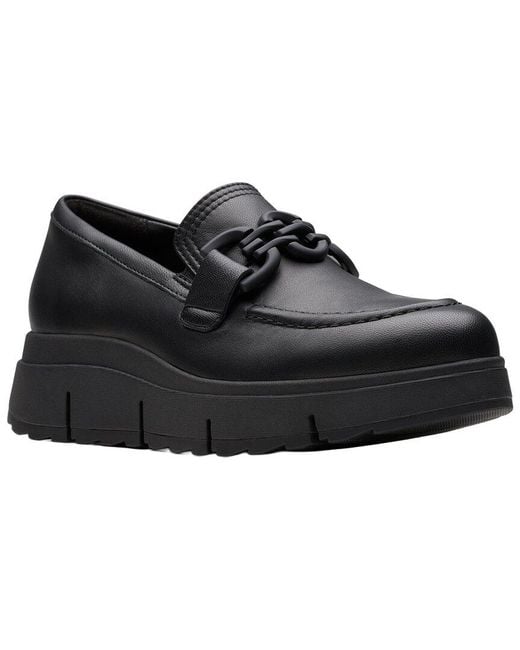Clarks Black Loriini Izzy Leather Loafer