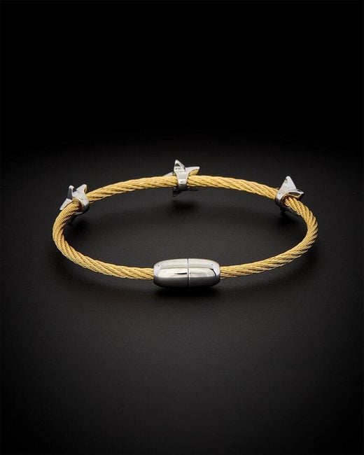 Juvell Black 18k Plated Cz Twisted Mesh Bangle Bracelet