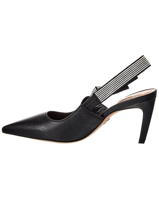Dior Black J'A Leather Slingback Pump